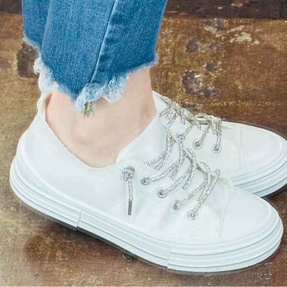 Very G White sneaker silver laces - Picture 5 of 7